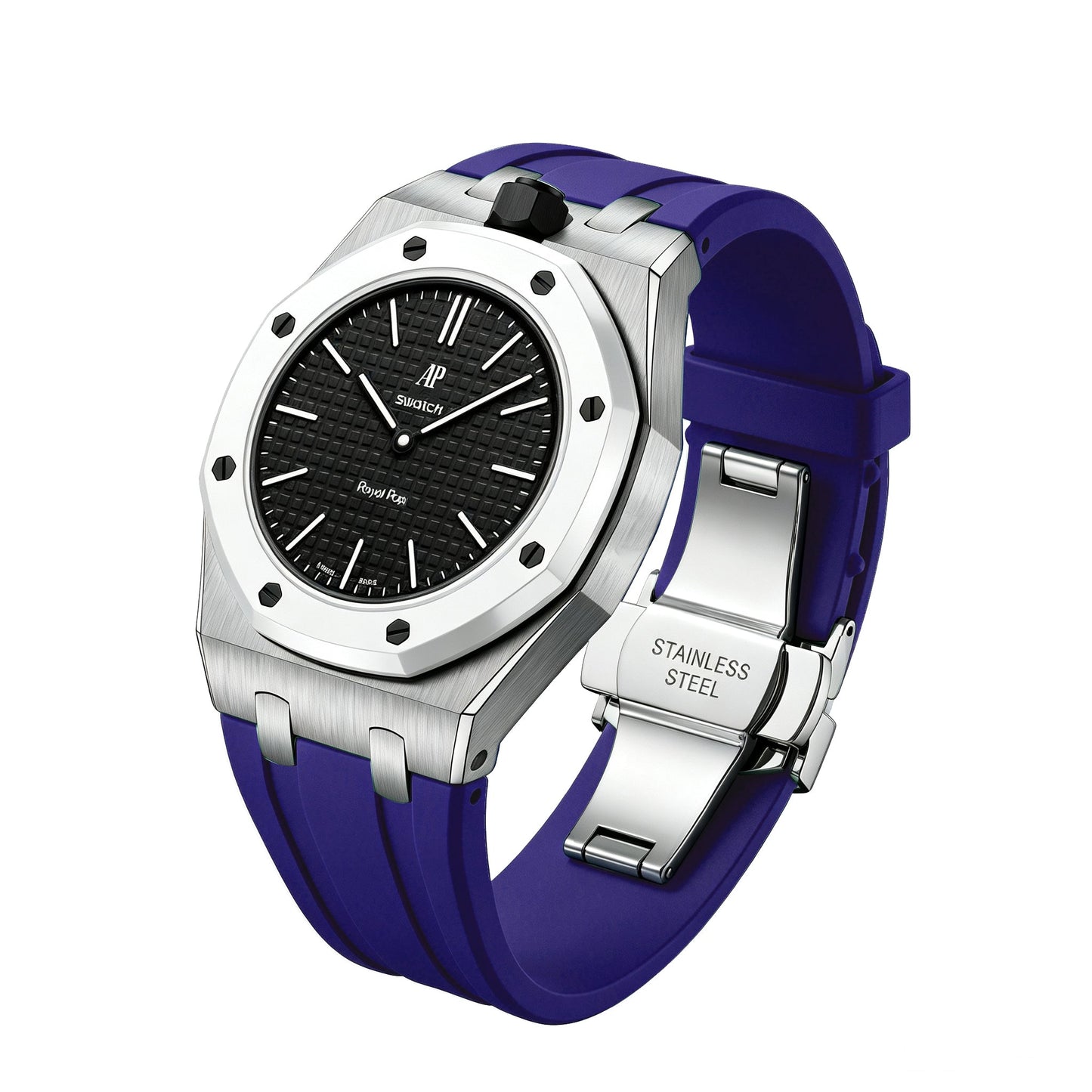 [Leaves]Royal Oak Pop Exclusive Steel Case & Silicone Strap With Cradle