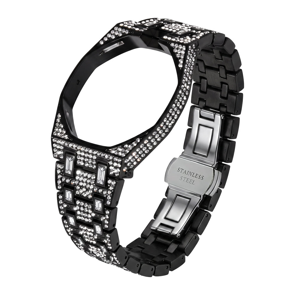 [Leaves]Royal Oak Pop Exclusive Bioceramic Case & Bioceramic Strap Full Diamond