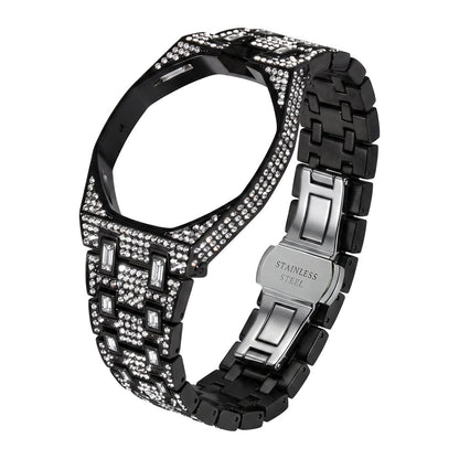 [Leaves]Royal Oak Pop Exclusive Bioceramic Case & Bioceramic Strap Full Diamond