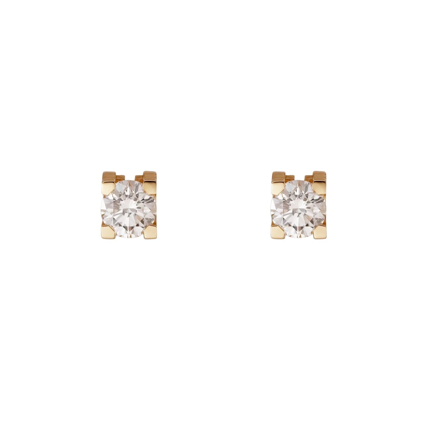 [Leaves]C DE DIAMOND STUD EARRINGS