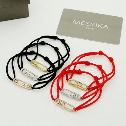 [Leaves]CARE(S) PAVÉ CORD BRACELET