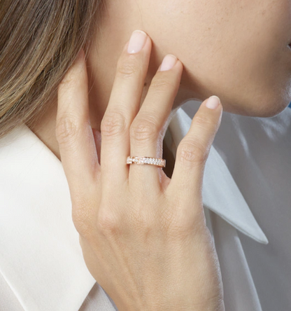 [Leaves]ALLIANCE LIENS VIDENCE PAVED DIAMOND 4MM RING