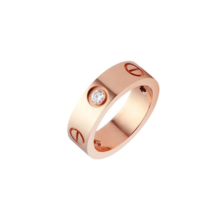 [Leaves]LOVE 5.5MM 3 DIAMONDS RING