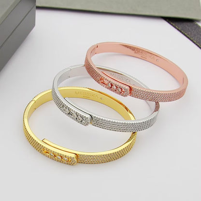 [Leaves]MOVE NOA FULL-PAVÉ DIAMOND BANGLE BRACELET
