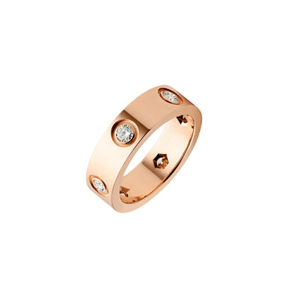 [Leaves]LOVE 5.5MM 6 DIAMONDS RING
