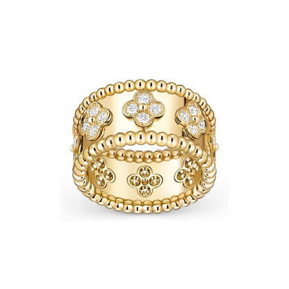 [Leaves]KALEIDOSCOPE RADIANCE WIDE BAND RING
