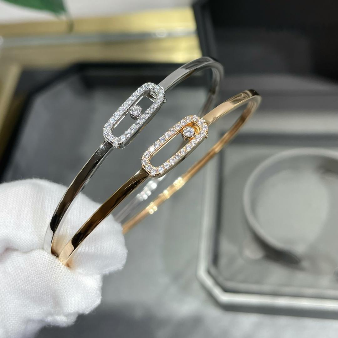 [Leaves]MOVE UNO PAVÉ FLEX BANGLE (MEDIUM)