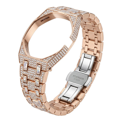[Leaves]Royal Oak Pop Exclusive Bioceramic Case & Bioceramic Strap Full Diamond
