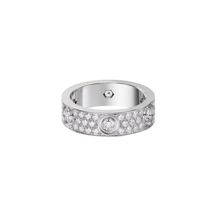 [Leaves]LOVE 5.5MM FULL-PAVÉ 6-DIAMOND RING