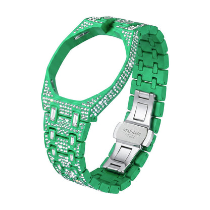 [Leaves]Royal Oak Pop Exclusive Bioceramic Case & Bioceramic Strap Full Diamond