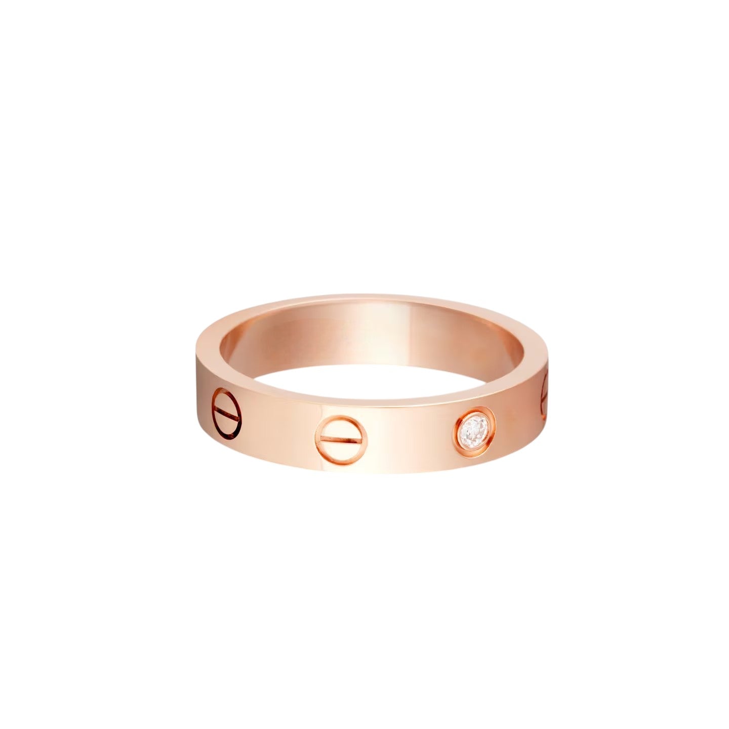 [Leaves]LOVE 4MM 1 DIAMOND RING