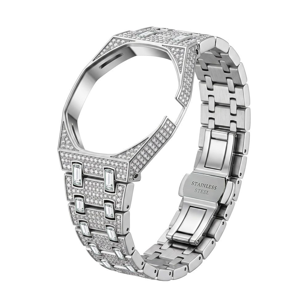 [Leaves]Royal Oak Pop Exclusive Bioceramic Case & Bioceramic Strap Full Diamond