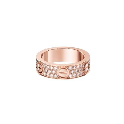 [Leaves]LOVE 5.5MM FULL-PAVÉ DIAMOND RING