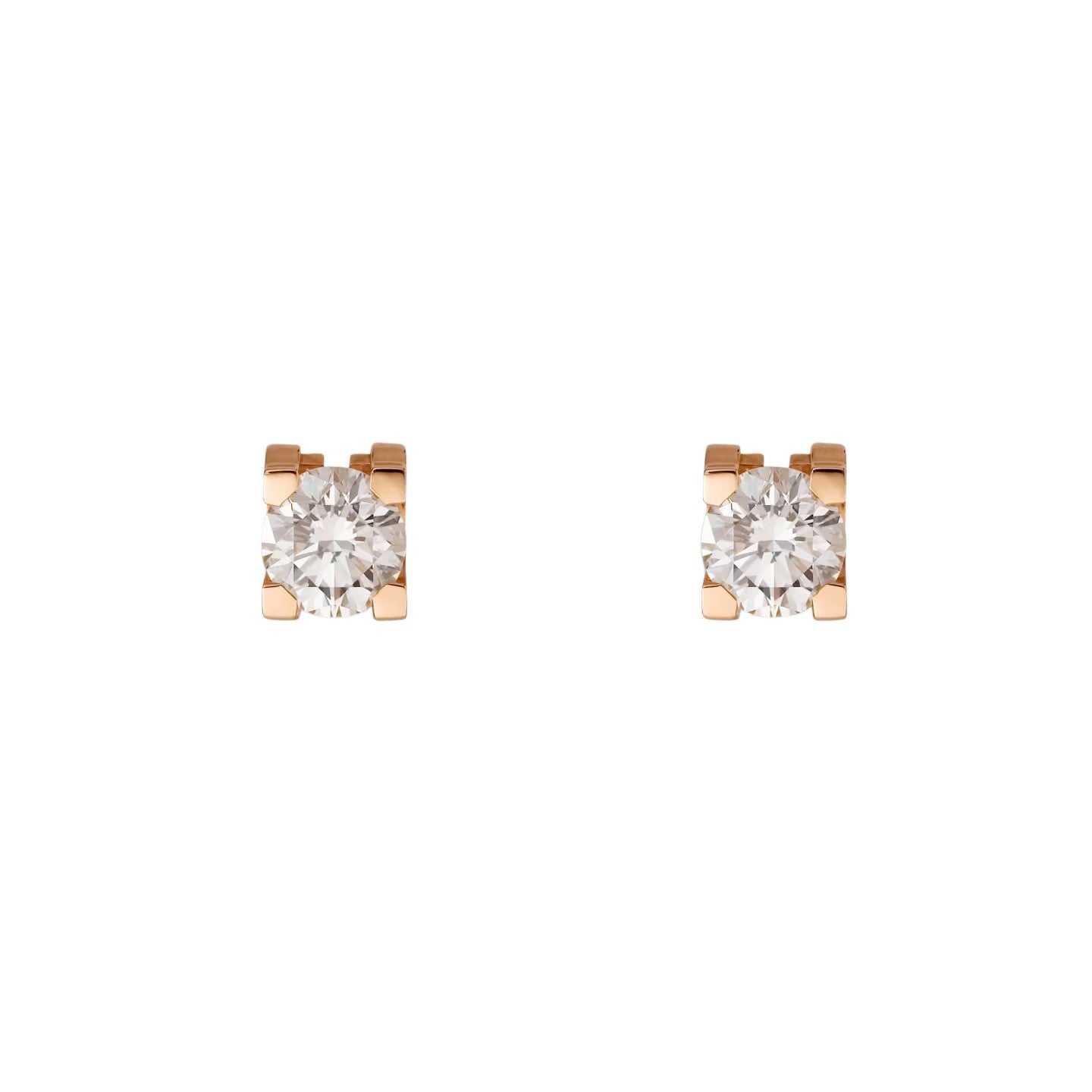 [Leaves]C DE DIAMOND STUD EARRINGS