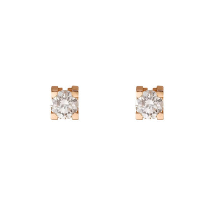 [Leaves]C DE DIAMOND STUD EARRINGS