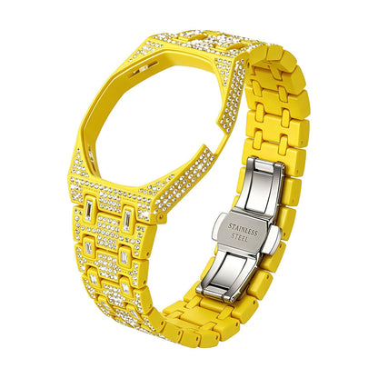 [Leaves]Royal Oak Pop Exclusive Bioceramic Case & Bioceramic Strap Full Diamond
