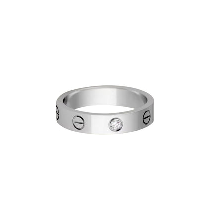 [Leaves]LOVE 4MM 1 DIAMOND RING