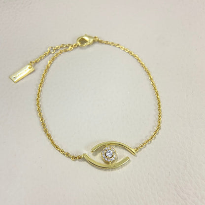 [Leaves]LUCKY EYE PAVÉ-SET DIAMOND BRACELET