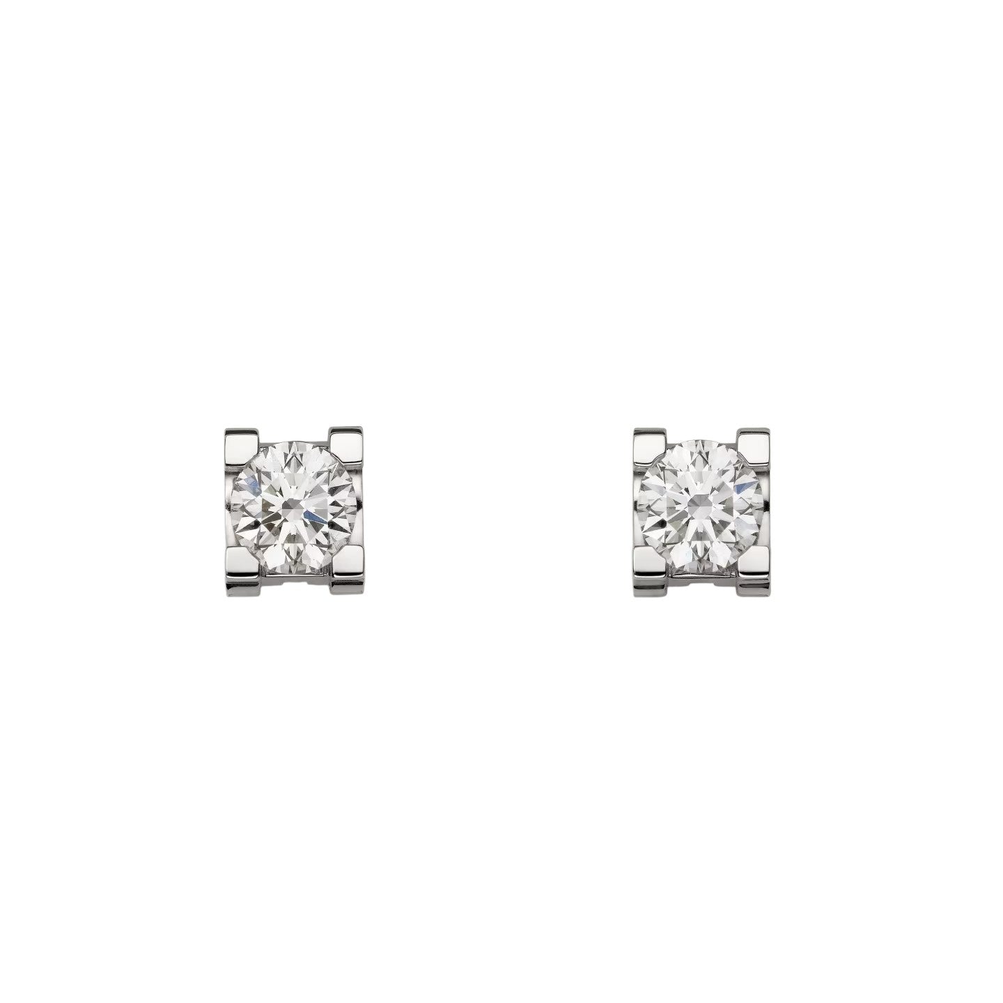 [Leaves]C DE DIAMOND STUD EARRINGS