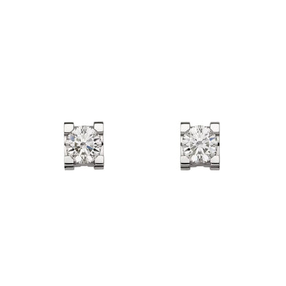 [Leaves]C DE DIAMOND STUD EARRINGS