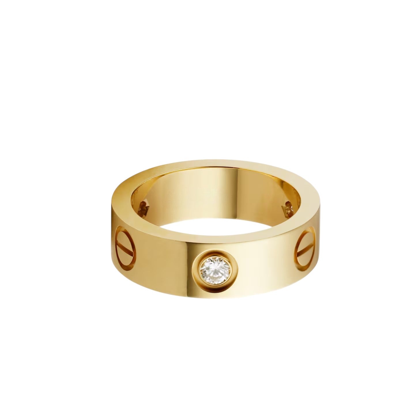 [Leaves]LOVE 5.5MM 3 DIAMONDS RING