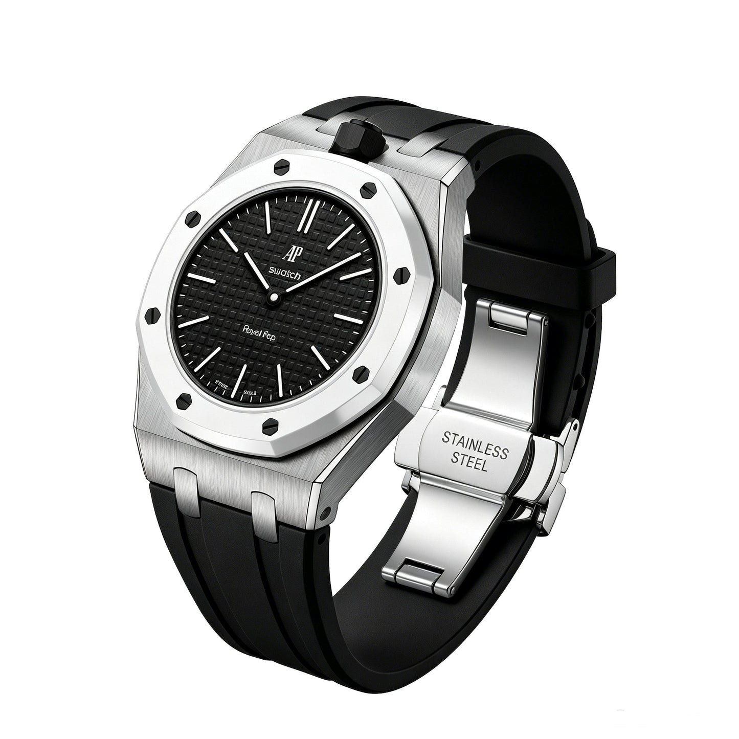 [Leaves]Royal Oak Pop Exclusive Steel Case & Silicone Strap With Cradle