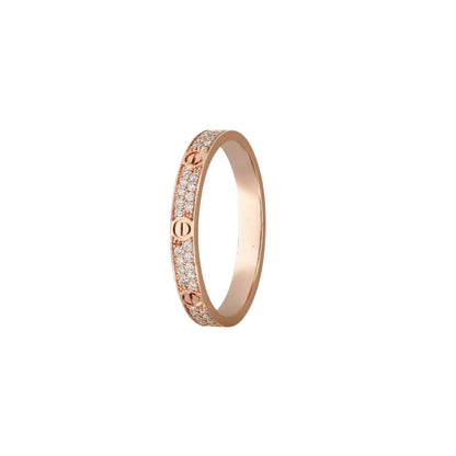 [Leaves]LOVE 2.6MM PAVÉ DIAMOND RING