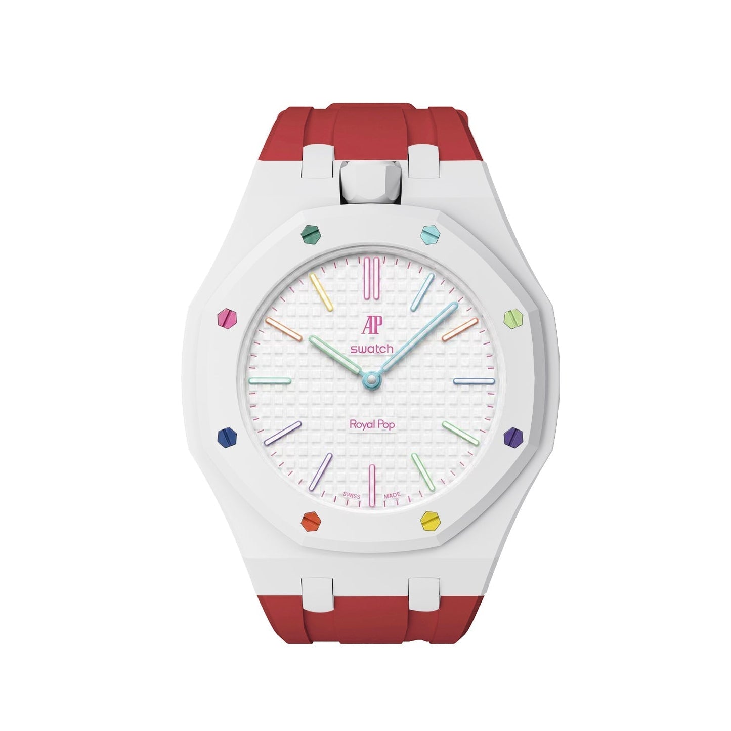[Leaves]Royal Oak Pop Exclusive Bioceramic Case & Silicone Strap Mix Color