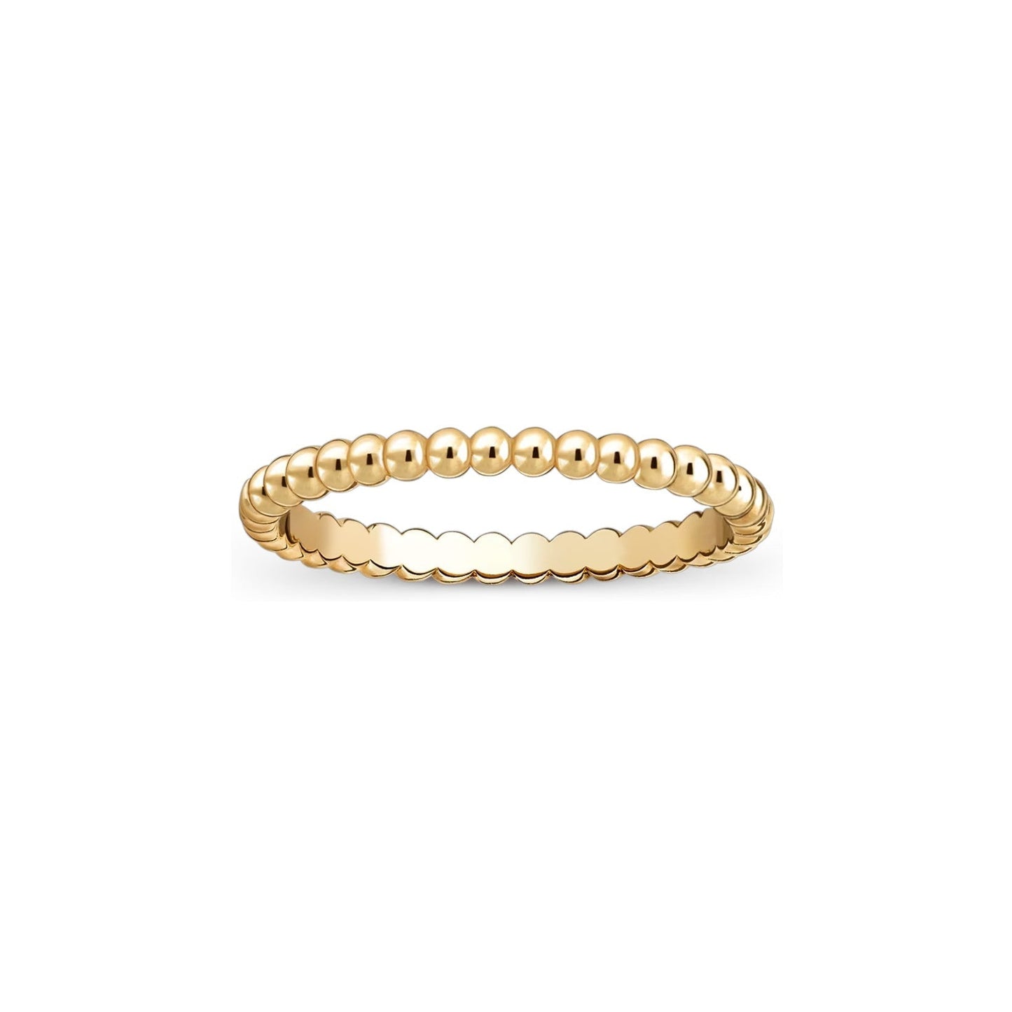 [Leaves]SIGNATURE PERLÉE BEADED BAND RING