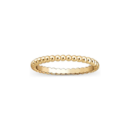 [Leaves]SIGNATURE PERLÉE BEADED BAND RING