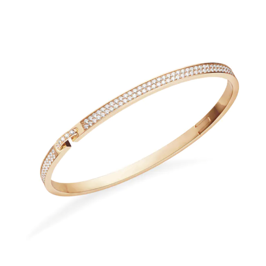 [Leaves]LIENS VIDENCE DIAMOND PAVED BRACELET