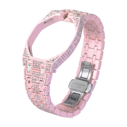 [Leaves]Royal Oak Pop Exclusive Bioceramic Case & Bioceramic Strap Full Diamond