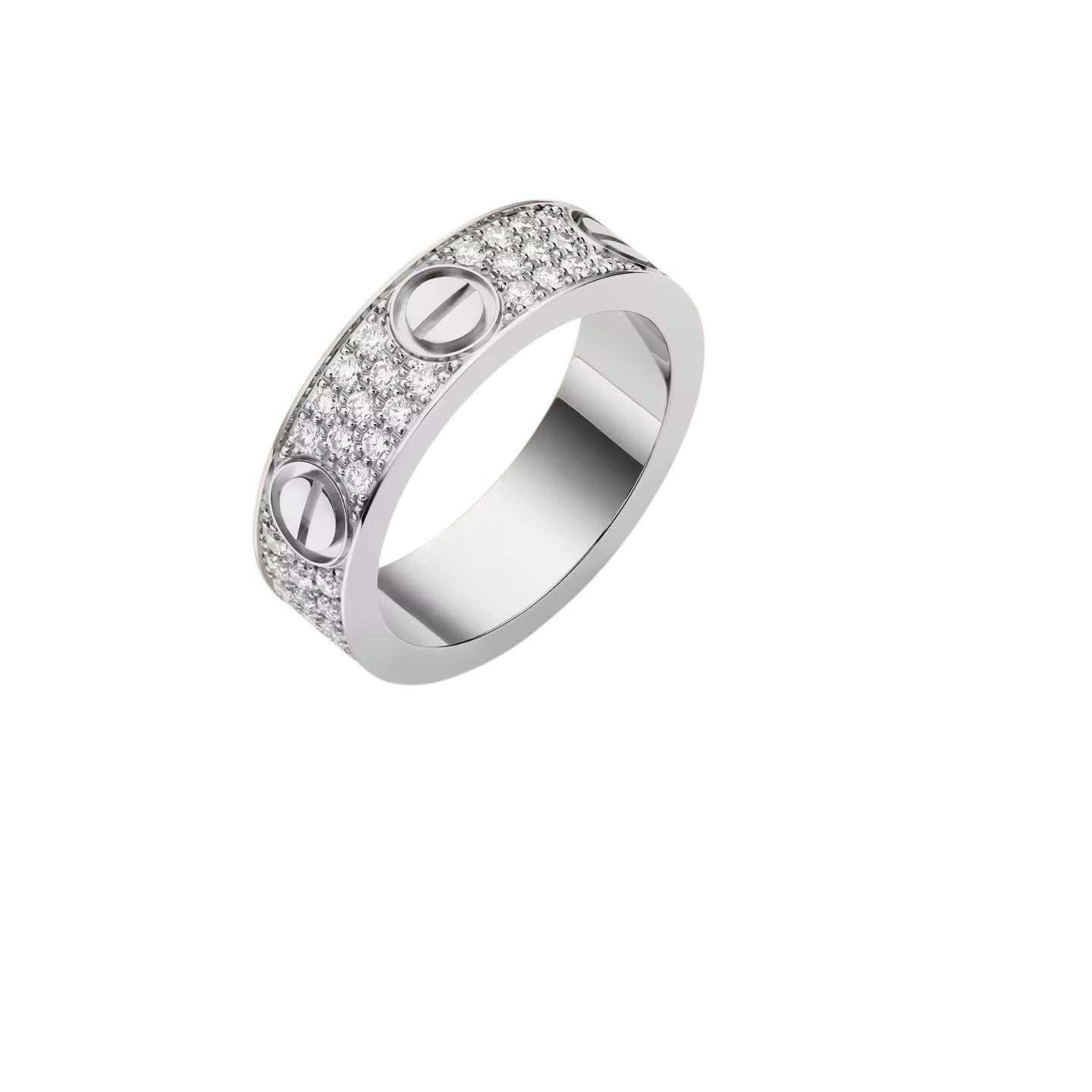 [Leaves]LOVE 5.5MM FULL-PAVÉ DIAMOND RING
