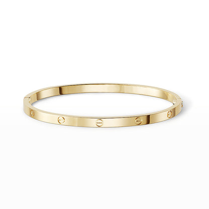 [Leaves]LOVE 3.65MM SMALL MODEL BANGLE