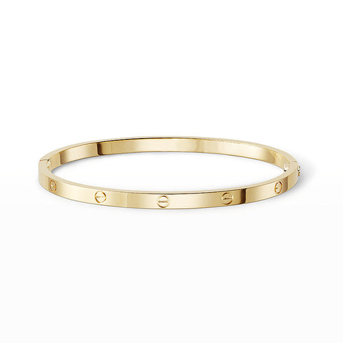 [Leaves]LOVE 3.65MM SMALL MODEL BANGLE