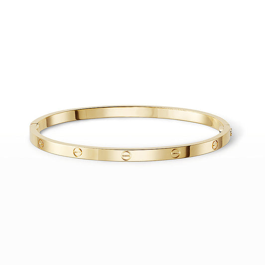 [Leaves]LOVE 3.65MM SMALL MODEL BANGLE