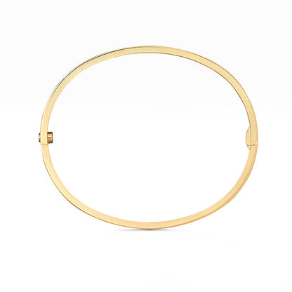 [Leaves]LOVE 3.65MM SMALL MODEL BANGLE