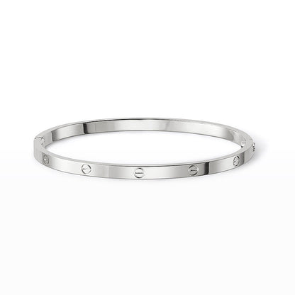 [Leaves]LOVE 3.65MM SMALL MODEL BANGLE