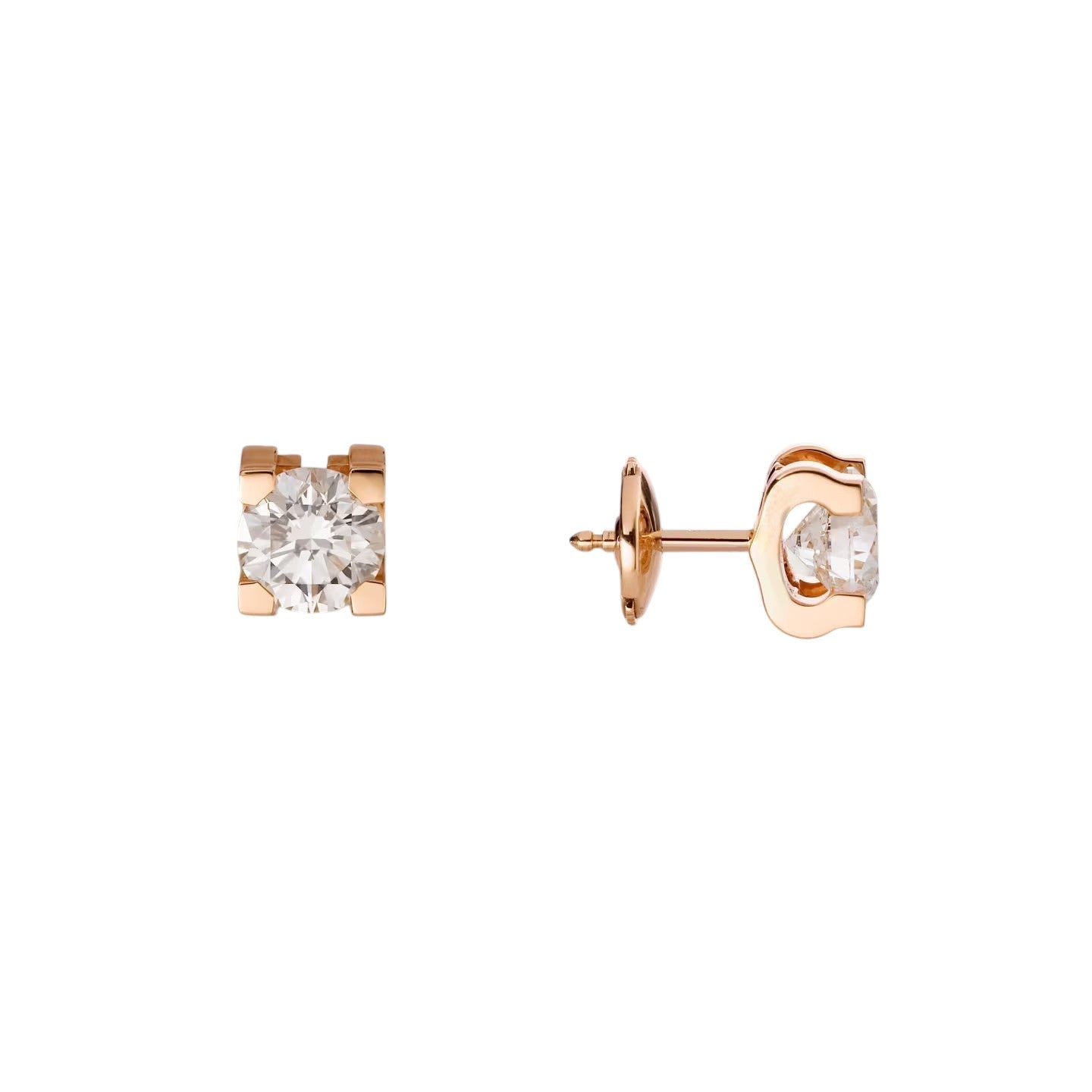 [Leaves]C DE DIAMOND STUD EARRINGS