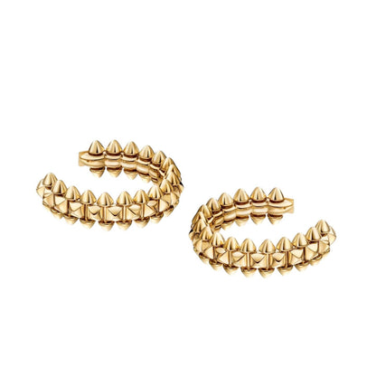 [Leaves]CLASH DE 6.4MM HOOP SMALL MODEL EARRINGS