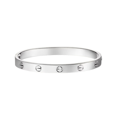 [Leaves]CLASSIC 6.1MM LOVE SINGLE-SCREW CLOSURE BANGLE