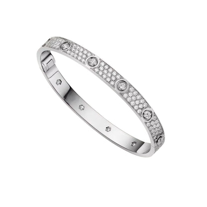 [Leaves]CLASSIC 6.1MM LOVE BANGLE - 10-DIAMOND FULL PAVÉ
