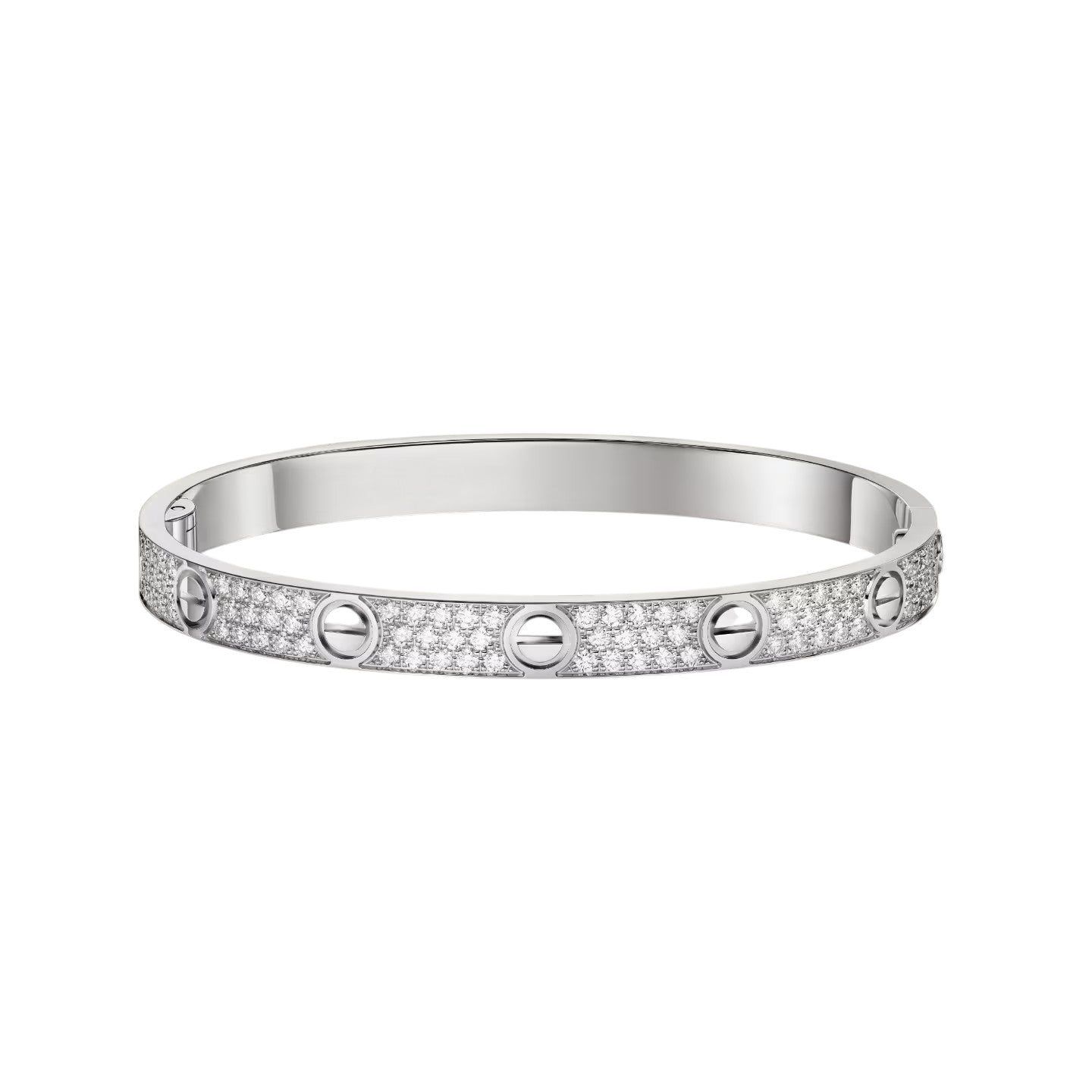 [Leaves]CLASSIC 6.1MM LOVE BANGLE - FULL PAVÉ