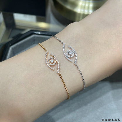 [Leaves]LUCKY EYE PAVÉ-SET DIAMOND BRACELET