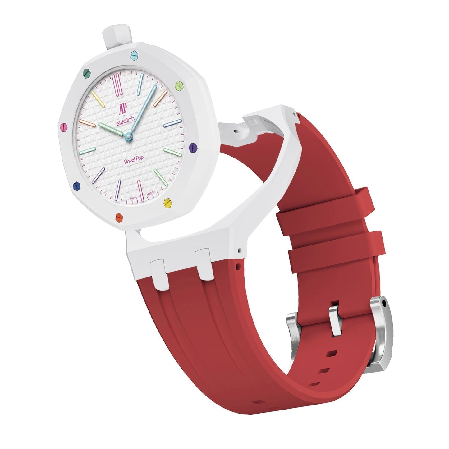 [Leaves]Royal Oak Pop Exclusive Bioceramic Case & Silicone Strap Mix Color