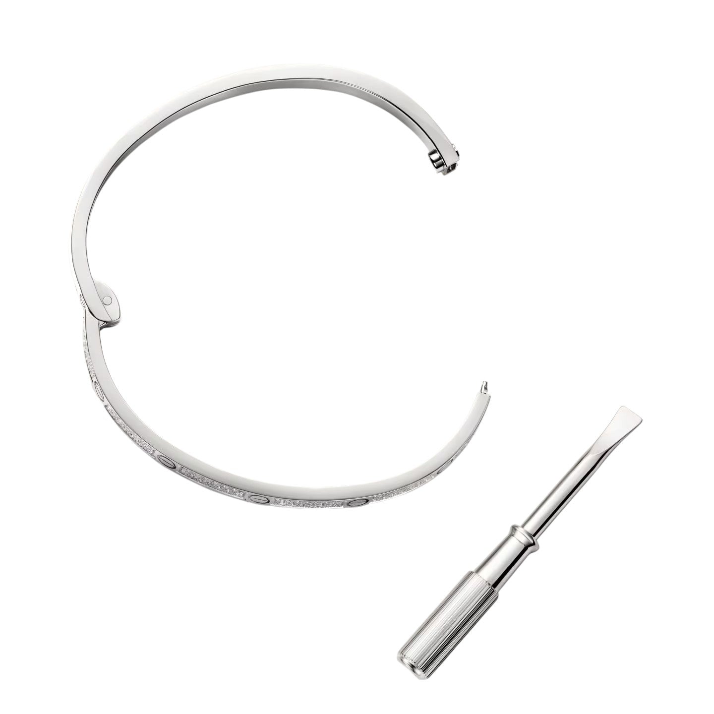 [Leaves]CLASSIC 3.65MM LOVE FULL PAVE BANGLE