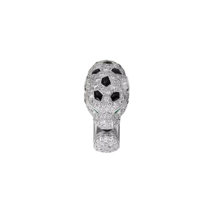 [Leaves]PANTHÈRE DE DIAMOND HALF-PAVÉ MEDIUM RING