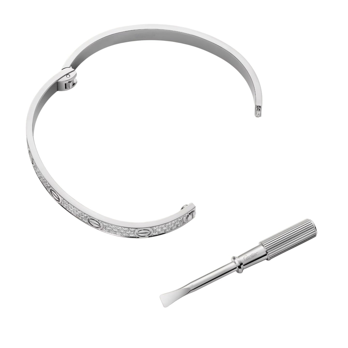 [Leaves]CLASSIC 6.1MM LOVE BANGLE - FULL PAVÉ