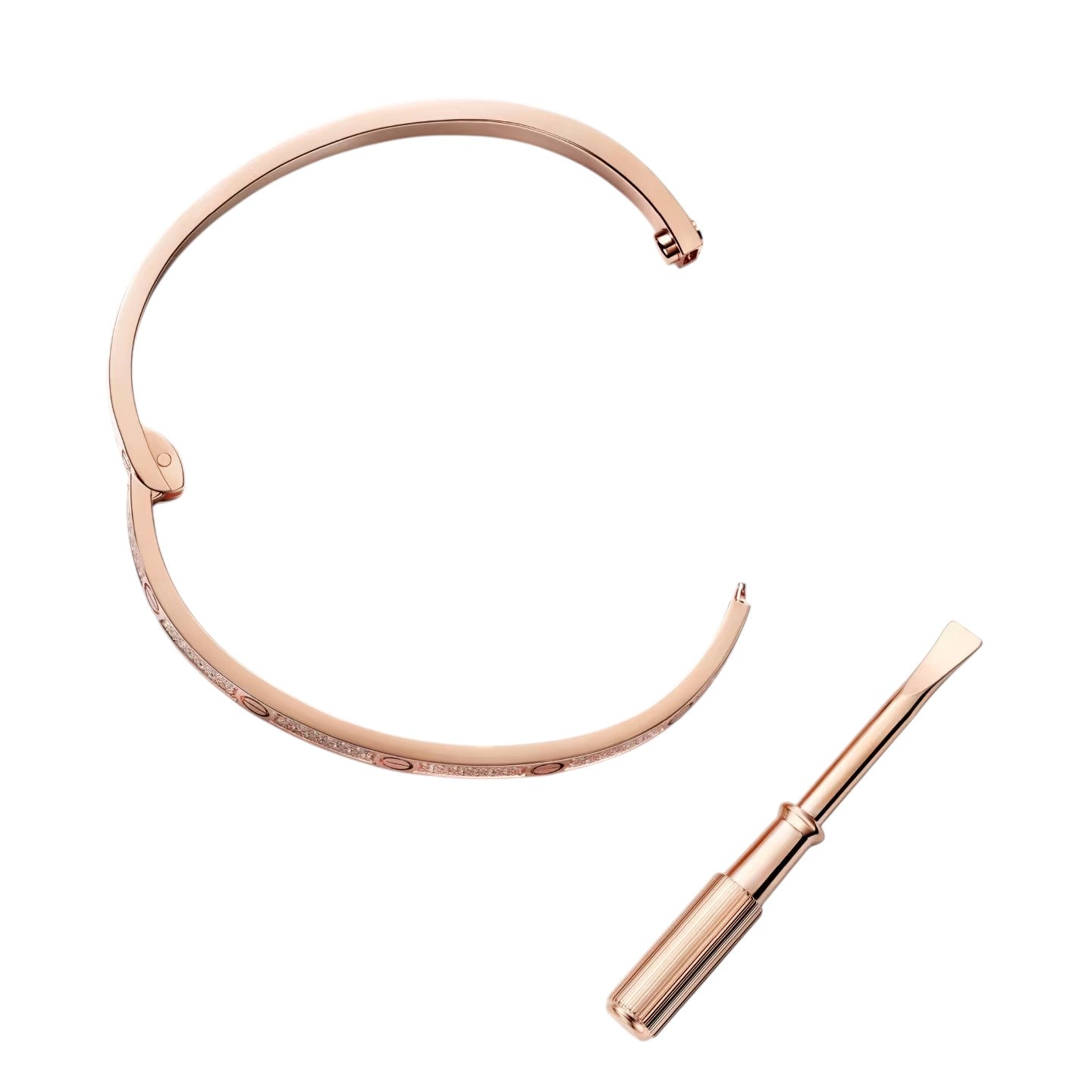 [Leaves]CLASSIC 3.65MM LOVE FULL PAVE BANGLE