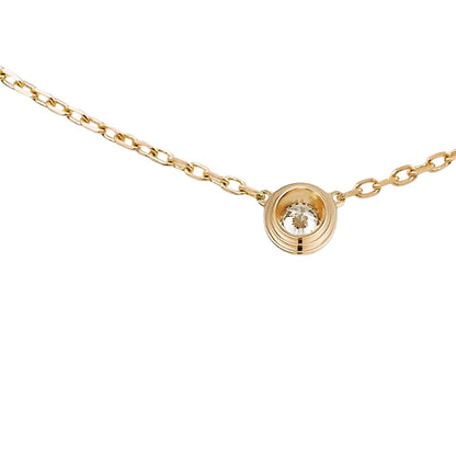 [Leaves]LOVE SCREW PENDANT SINGLE DIAMOND NECKLACE